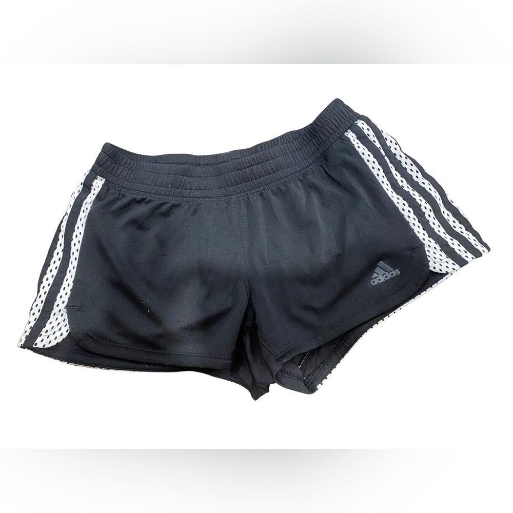 Adidas black running shorts